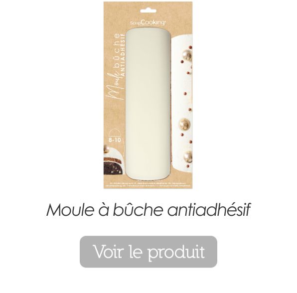 Moule buche acier antiadhésif - ScrapCooking